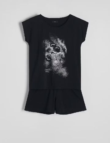 Pijama Reserved, negru