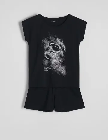 Pijama Reserved, negru