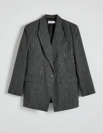 Sacou Oversize Reserved, gri
