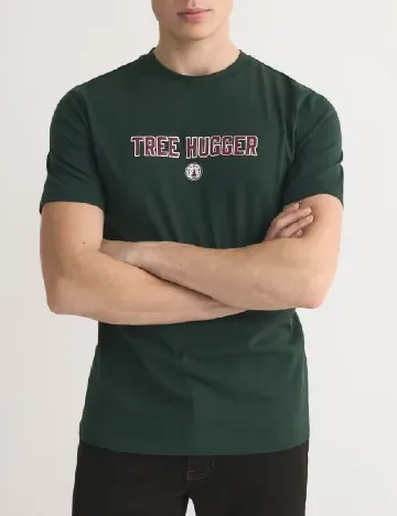 Tricou Reserved, verde inchis Verde