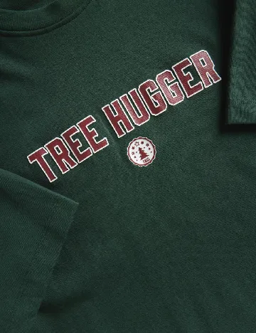 Tricou Reserved, verde inchis Verde