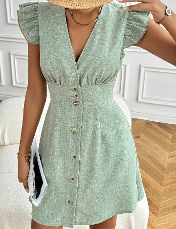 Rochie scurta SHEIN, verde Verde