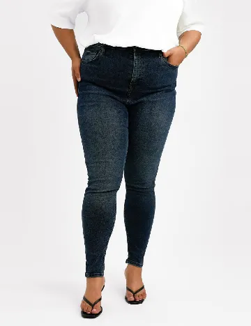 Blugi Top Shop Plus Size, albastru