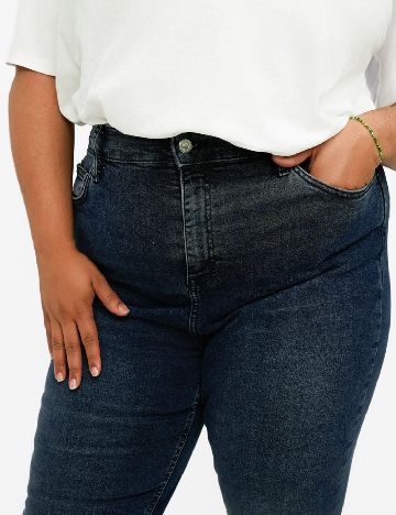 Blugi Top Shop Plus Size, albastru
