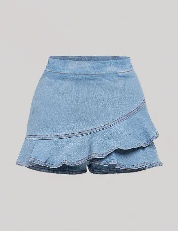 Fusta pantalon Shein Kids, albastru Albastru