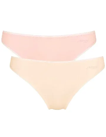 Set chiloti 2 perechi Sloggi by Triumph, roz/crem