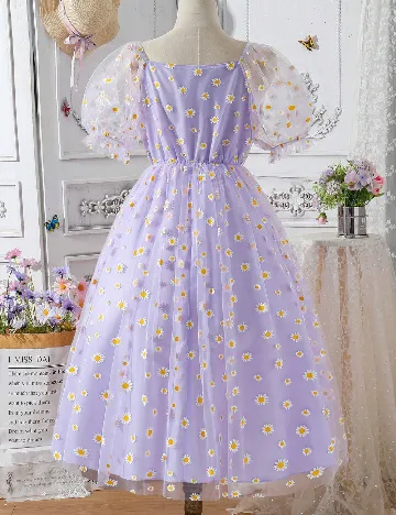 Rochie medie Shein Kids, mov Mov