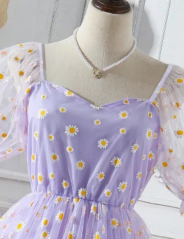 Rochie medie Shein Kids, mov Mov