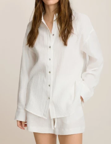 Camasa Oversize Reserved, alb