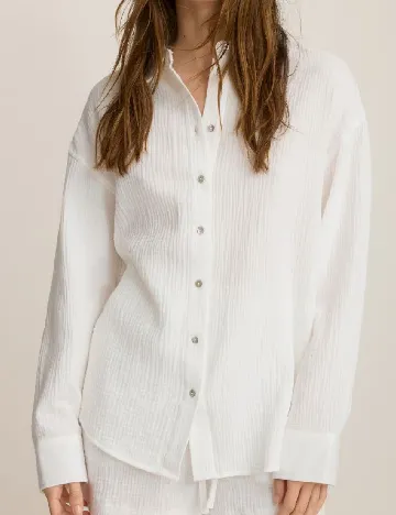 Camasa Oversize Reserved, alb