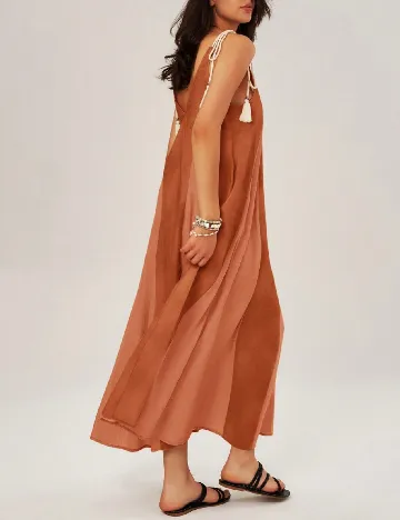Rochie lunga SHEIN, caramiziu
