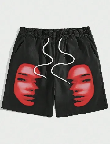 Pantaloni scurti SHEIN, negru