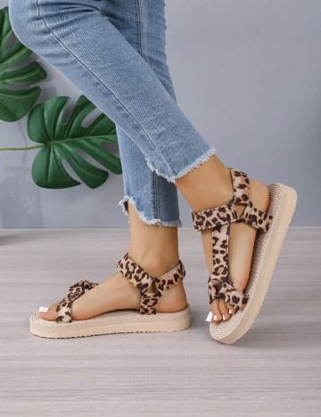Sandale SHEIN, animal print