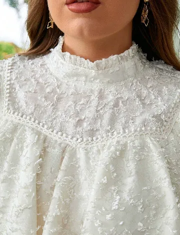 Bluza SHEIN CURVE, alb