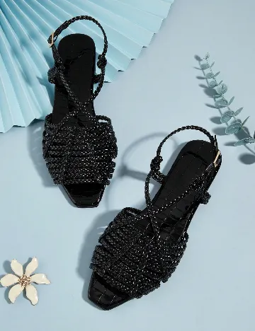 Sandale SHEIN, negru Negru