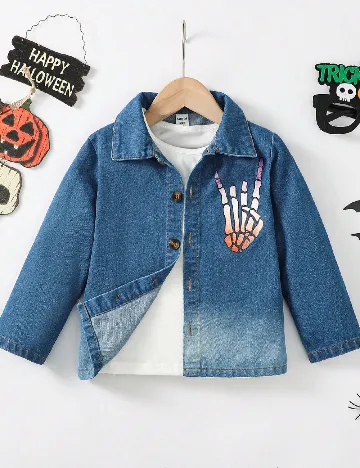 Camasa Shein Kids, albastru Albastru