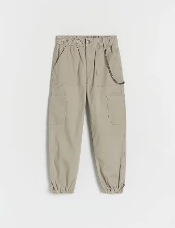 Pantaloni Reserved, bej Crem