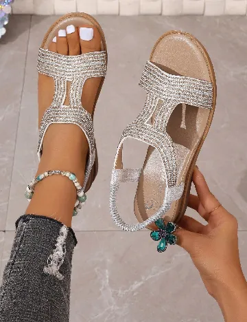 Sandale SHEIN, argintiu