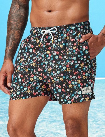 Short de baie SHEIN, floral print