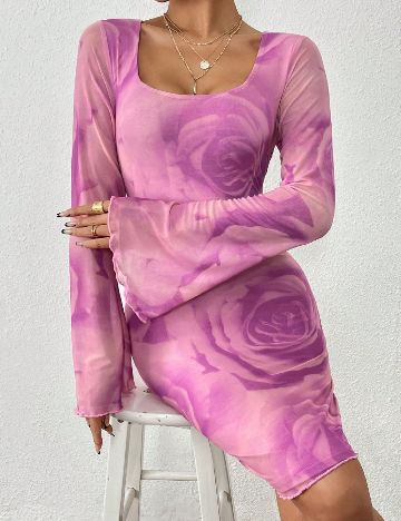 Rochie scurta SHEIN, roz