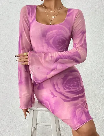Rochie scurta SHEIN, roz