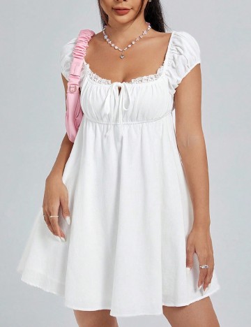 Rochie scurta SHEIN, alb