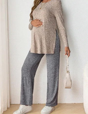 Pantaloni SHEIN Maternity, gri