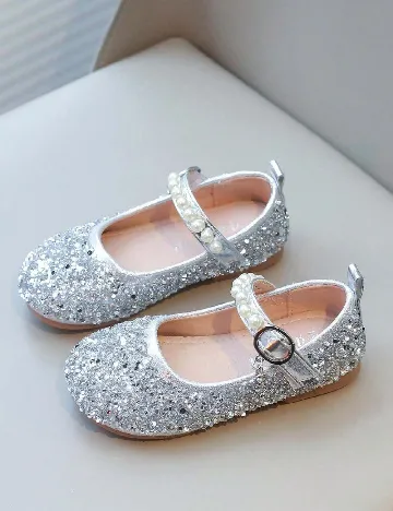 Pantofi Shein Kids, argintiu Gri