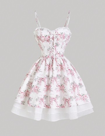 Rochie scurta SHEIN, floral print