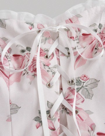 Rochie scurta SHEIN, floral print