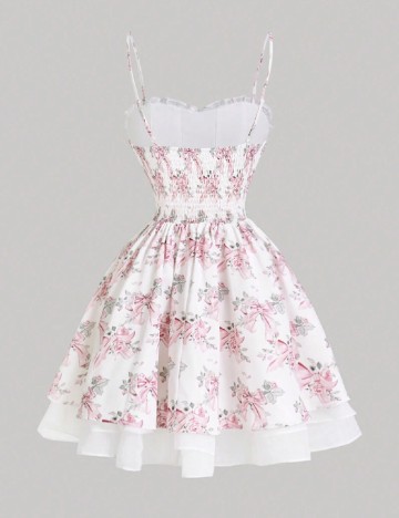 Rochie scurta SHEIN, floral print
