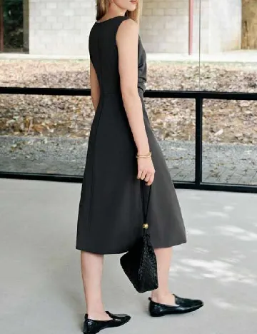 Rochie medie MOTF, gri inchis
