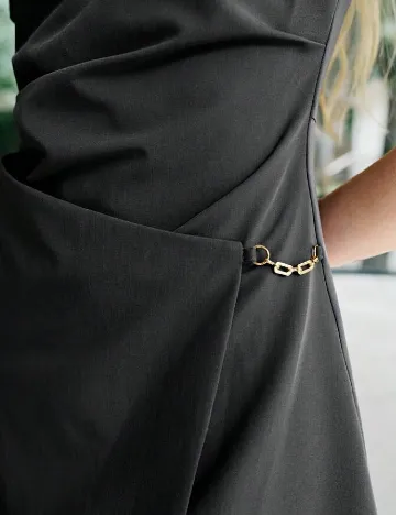 Rochie medie MOTF, gri inchis