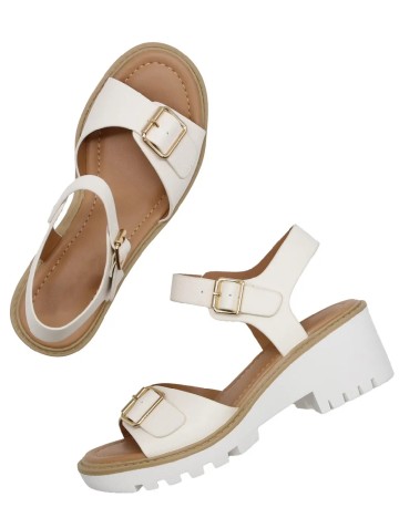 Sandale SHEIN, alb