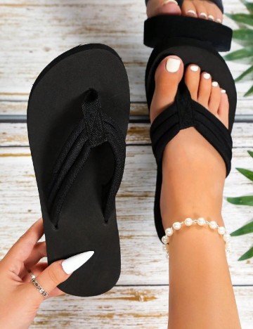Slapi SHEIN, negru