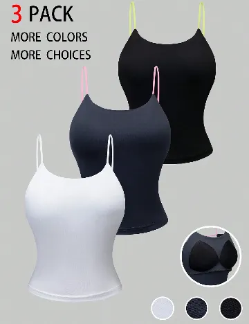 Set topuri 3 bucati SHEIN, mix culori