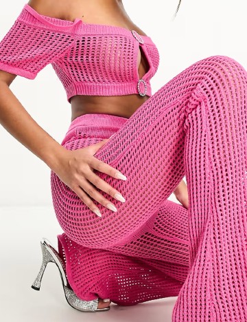 Pantaloni de plaja AsYou, roz