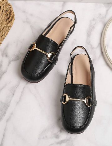 Mocasini Shein Kids, negru