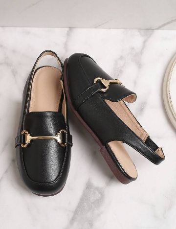 Mocasini Shein Kids, negru