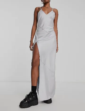 Rochie lunga COLLUSION, gri Gri