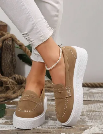 Mocasini SHEIN, maro