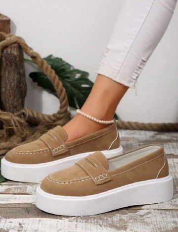 Mocasini SHEIN, maro