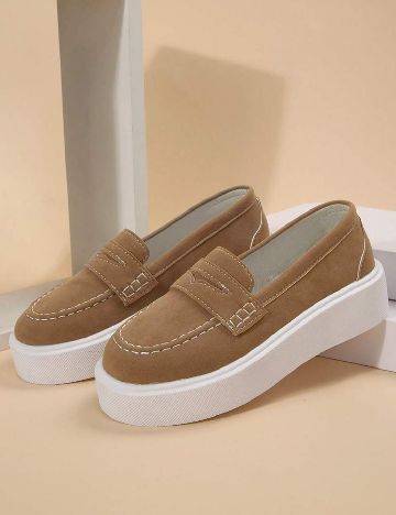 Mocasini SHEIN, maro
