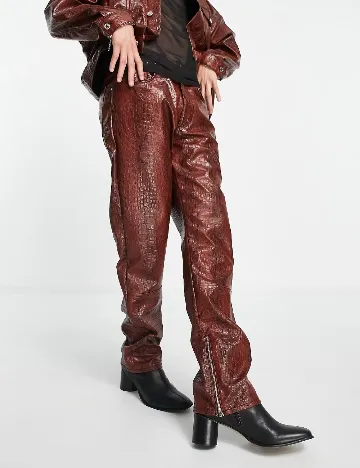 Pantaloni ASOS, maro Maro