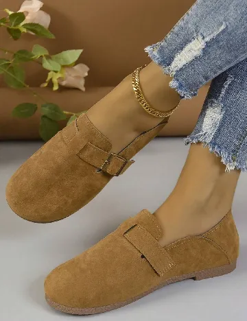 Mocasini SHEIN, maro