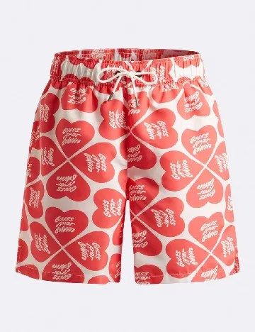 Short de baie Guess, corai Roz