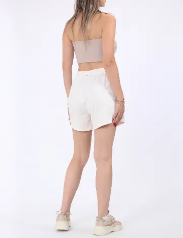 Pantaloni scurti Guess, ecru