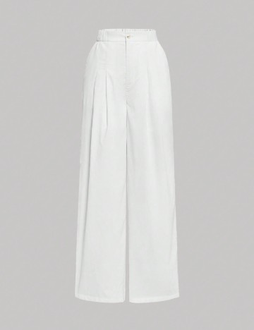 Pantaloni SHEIN, alb