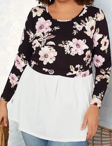 Bluza SHEIN CURVE, floral