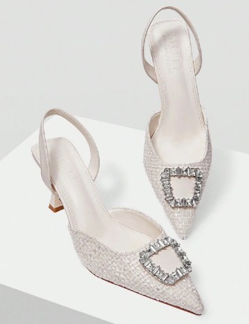 Pantofi MOTF, ecru